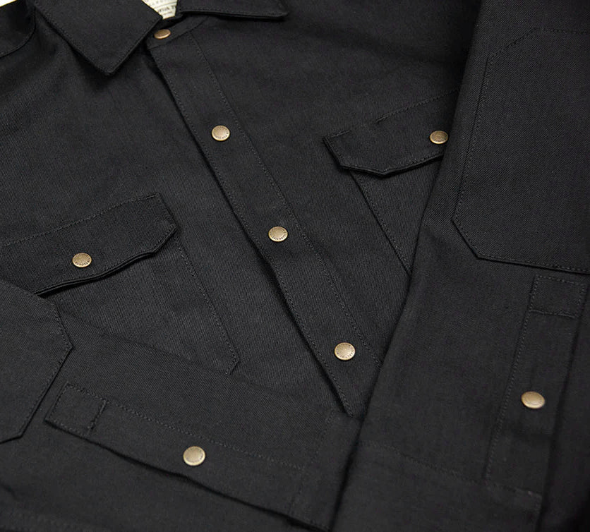 Witham Work Shirt - Black Twill