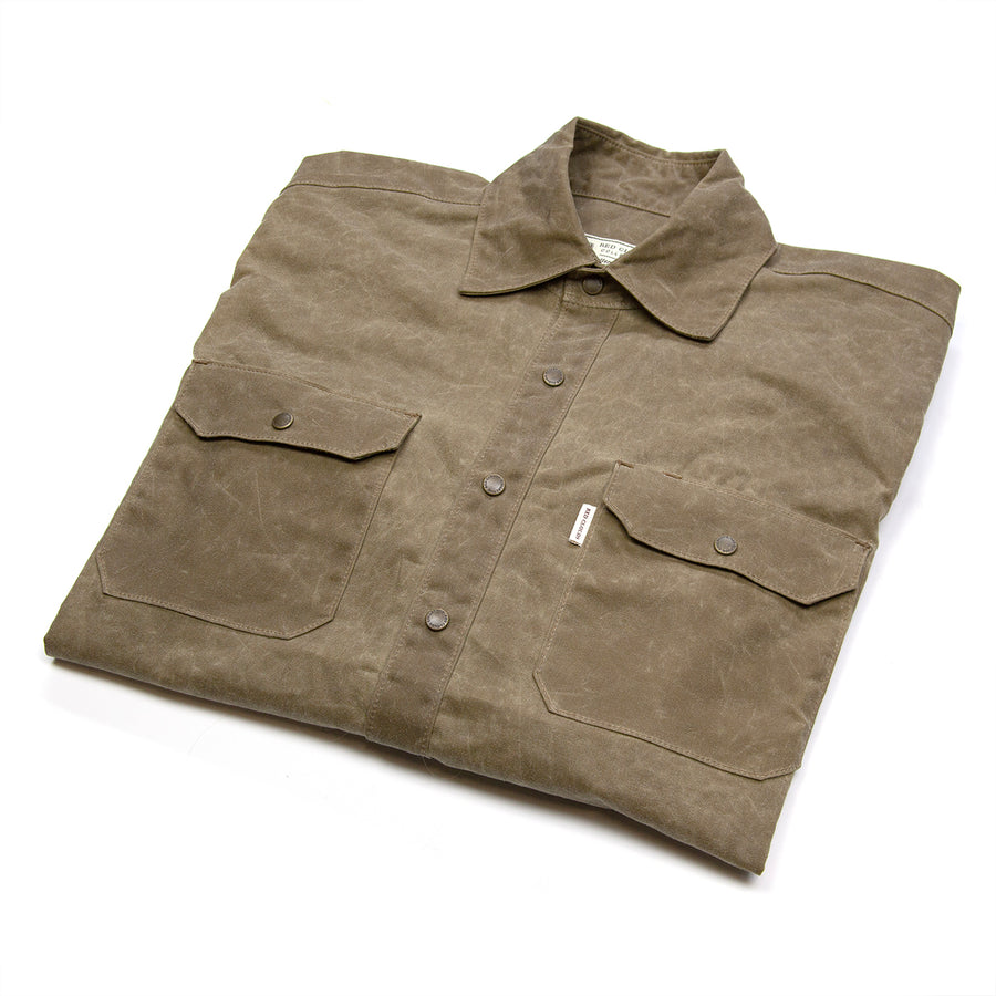 Witham Work Shirt - Field Tan Waxed Canvas