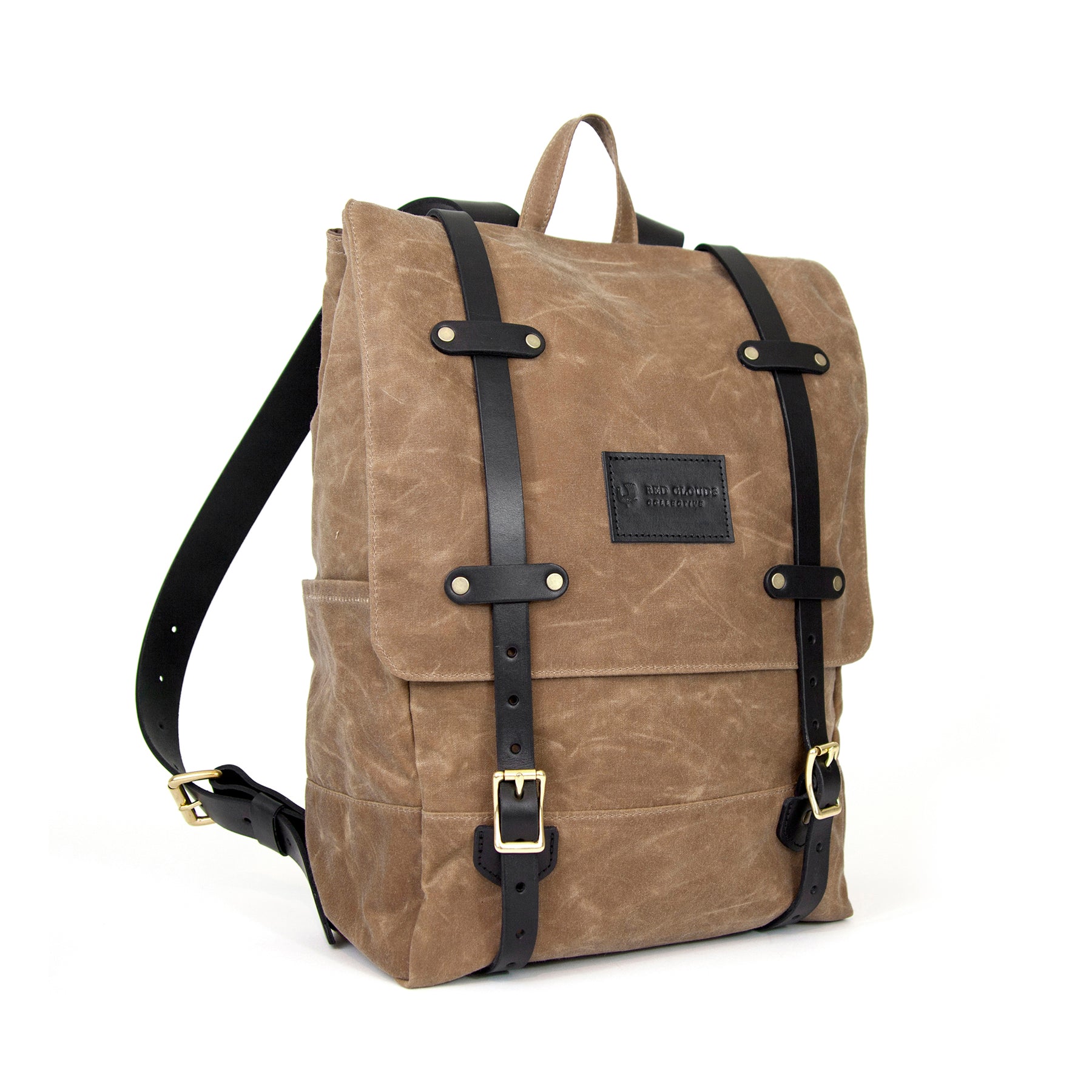 The Catamount Backpack - Black / Brown - Red Clouds Collective - Made in  the USA