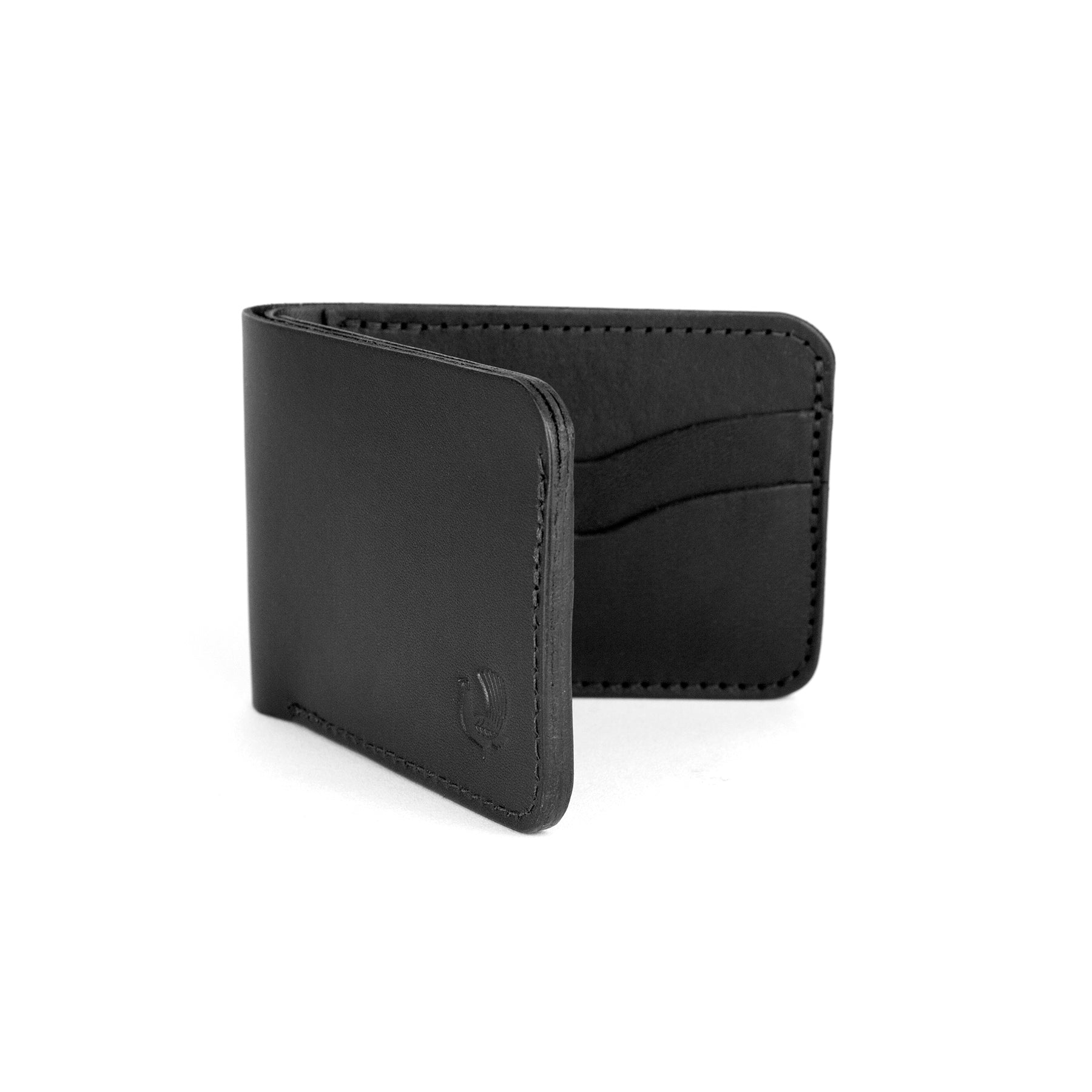 Donovan V2 Bifold Wallet - Black - Red Clouds Collective - Made in