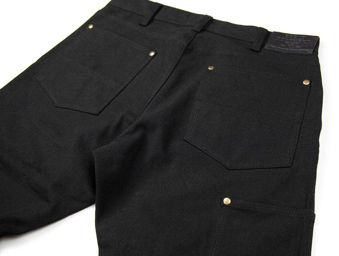 GN.01 Fitted Work Pant - 12oz Black Canvas - Red Clouds Collective - Made  in the USA