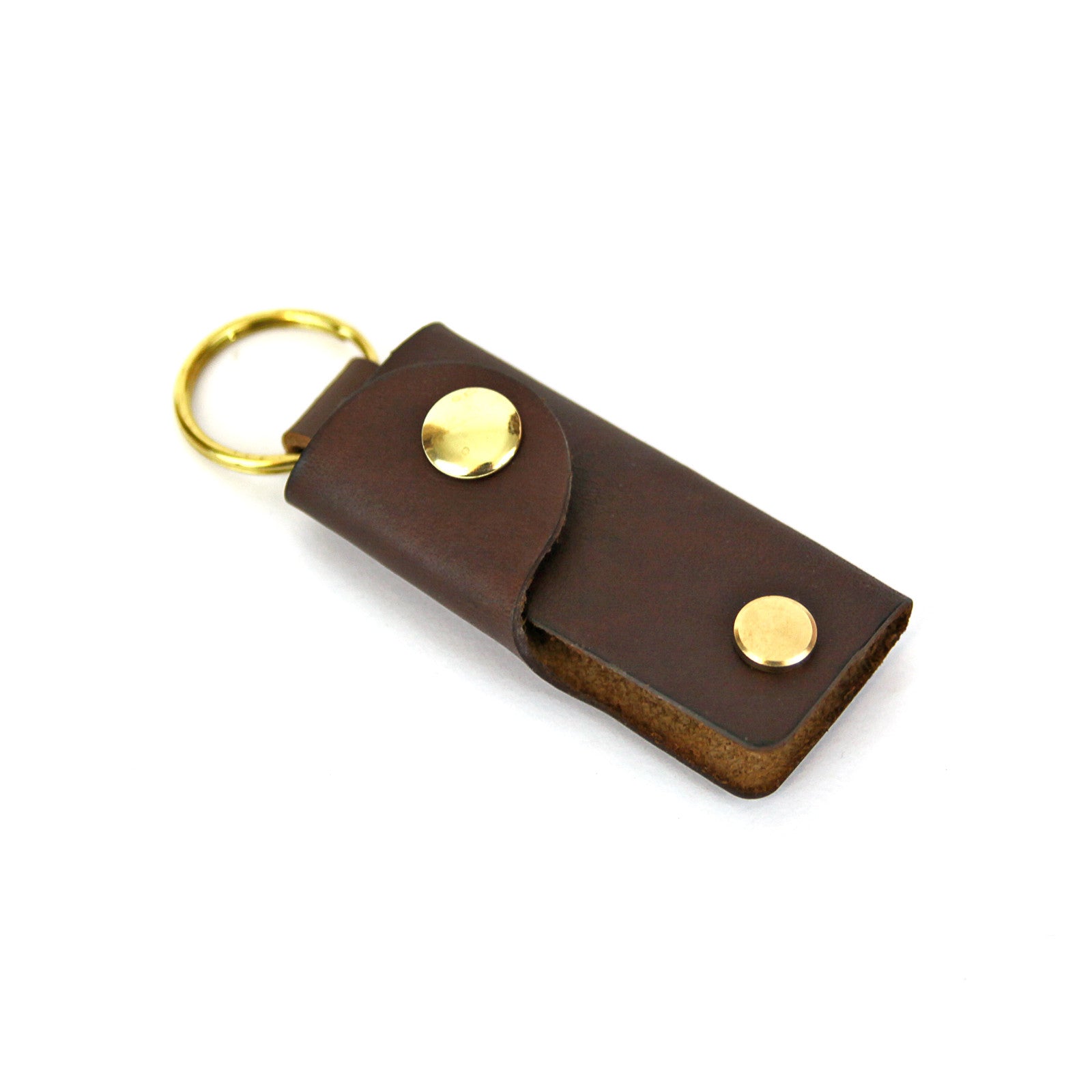 Leather Key Case - Walnut