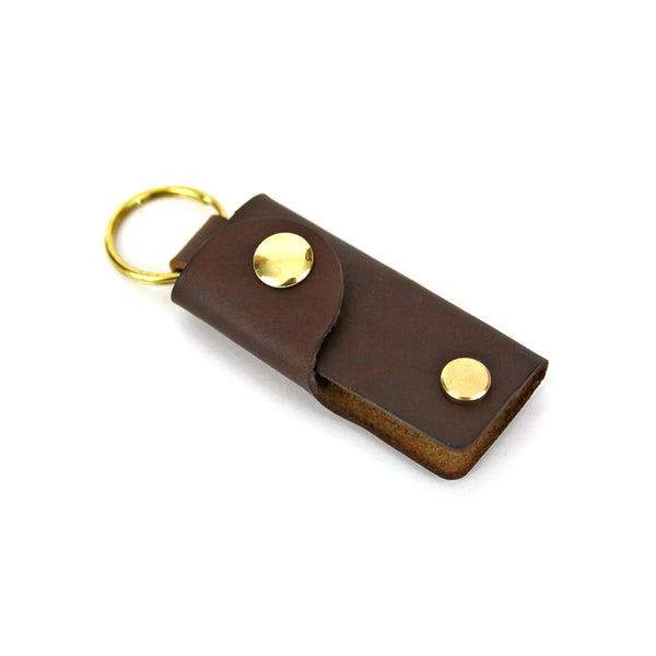 Leather Key Case - Black - Red Clouds Collective - Made in the USA