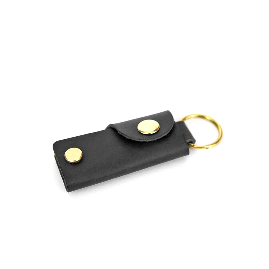 Leather Key Case - Black