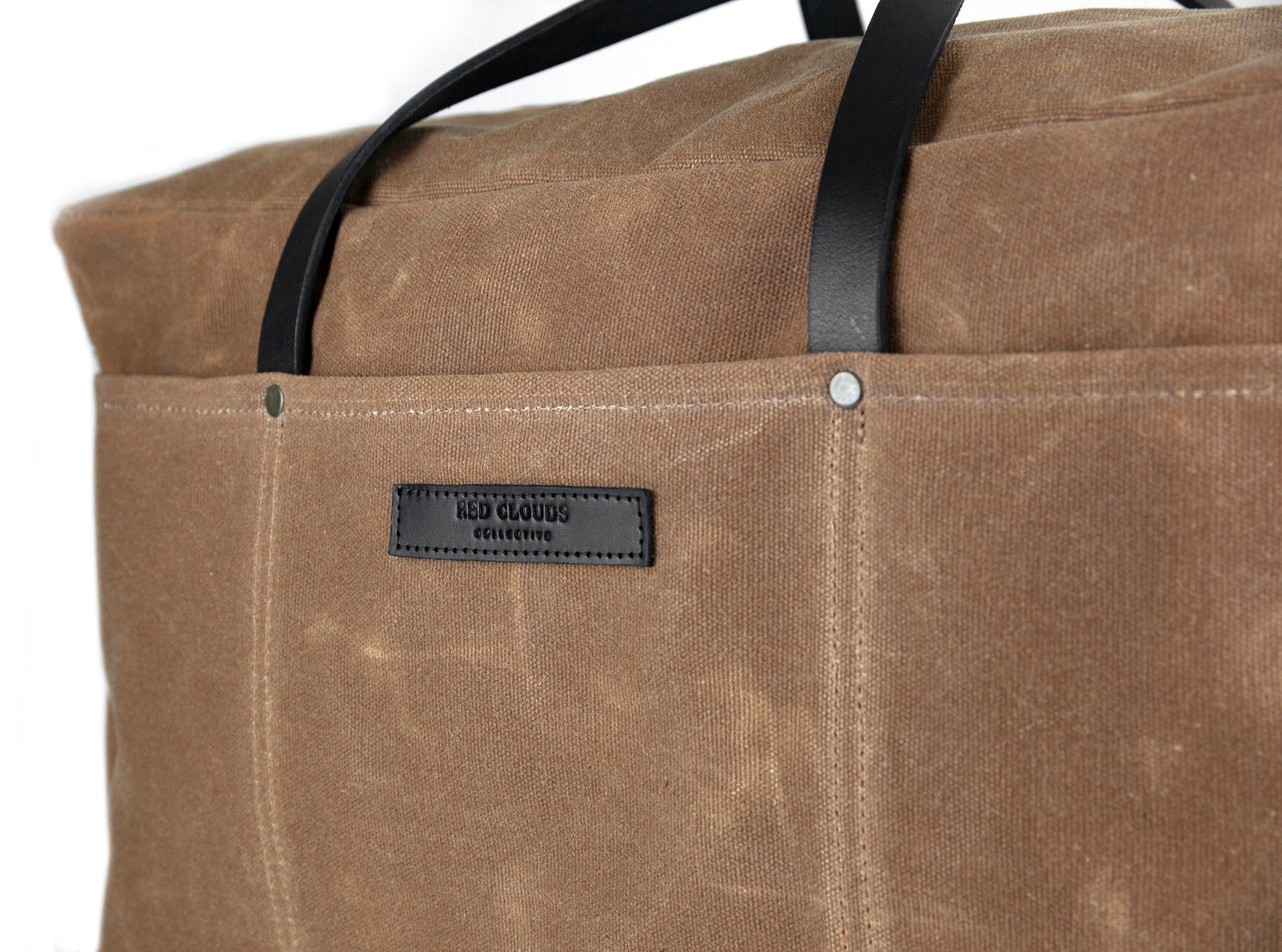 Waxed Canvas Duffle Bag - Brush Brown - Red Clouds Collective - Made in the  USA