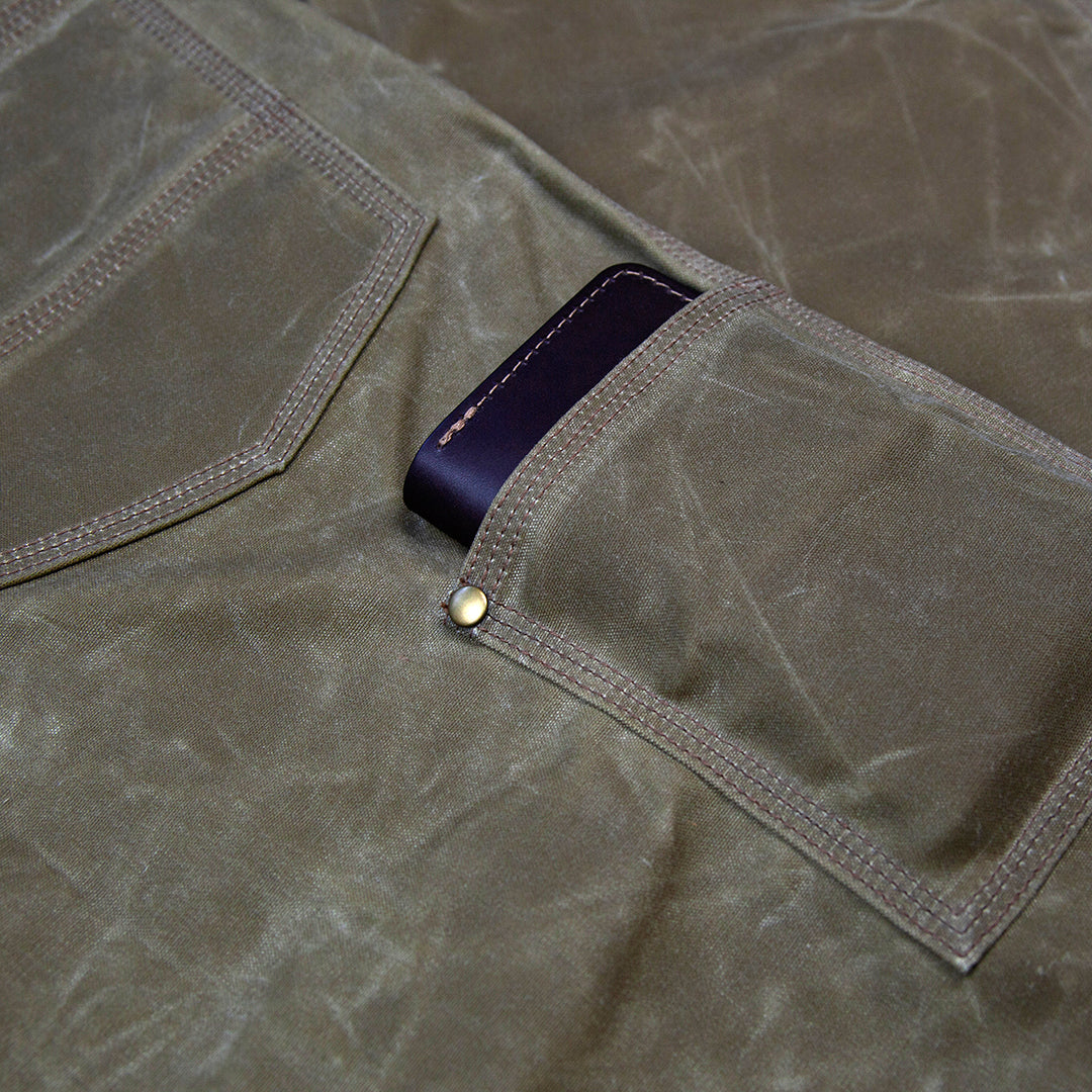 GN.01 Waxed Canvas Fitted Work Pant - Field Tan
