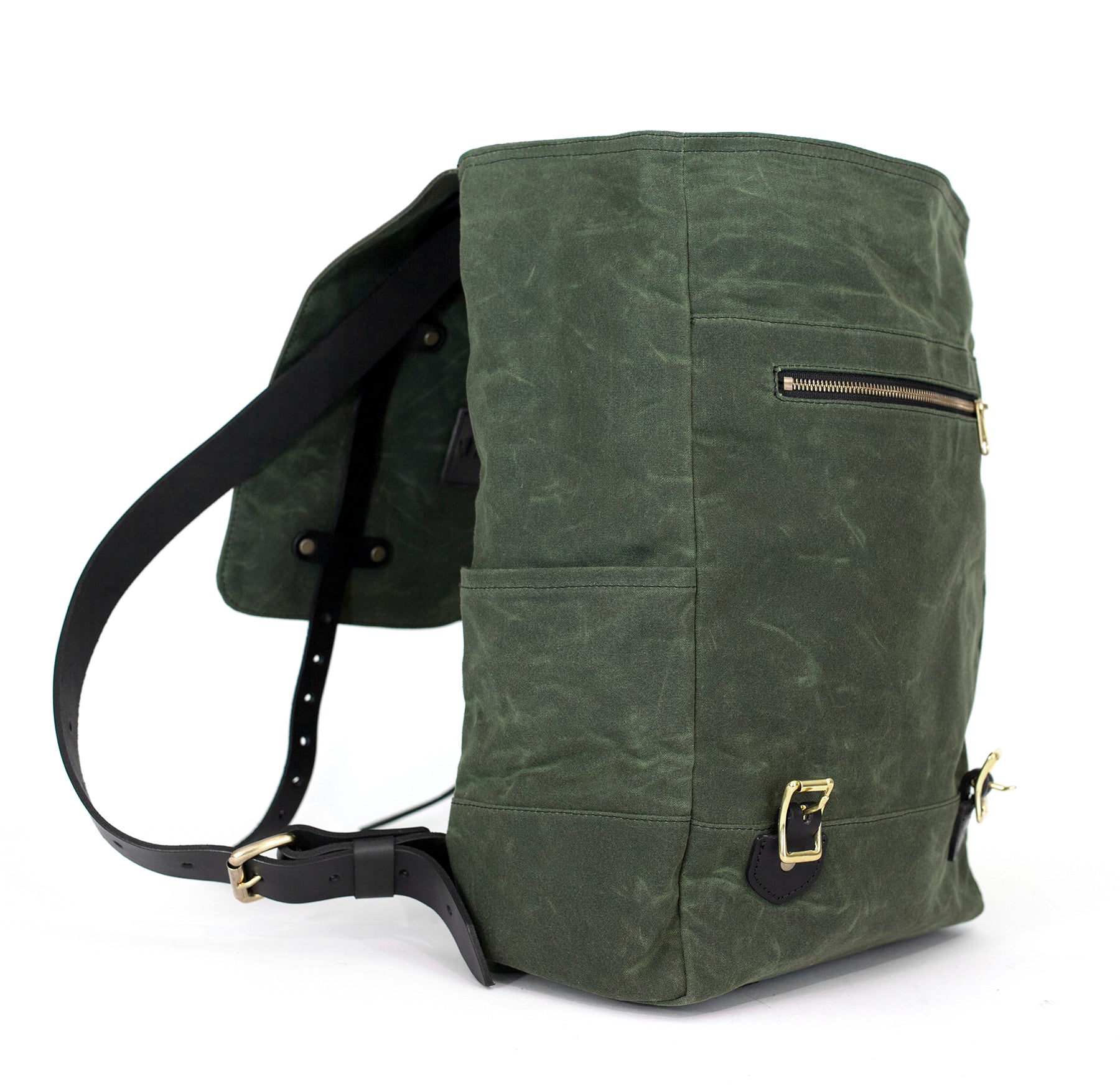 The Catamount Backpack - Black / Brown - Red Clouds Collective