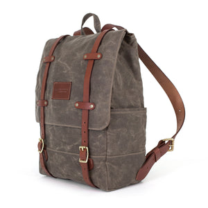 The Catamount Backpack - Black / Brown - Red Clouds Collective