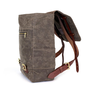 The Catamount Backpack - Black / Brown - Red Clouds Collective