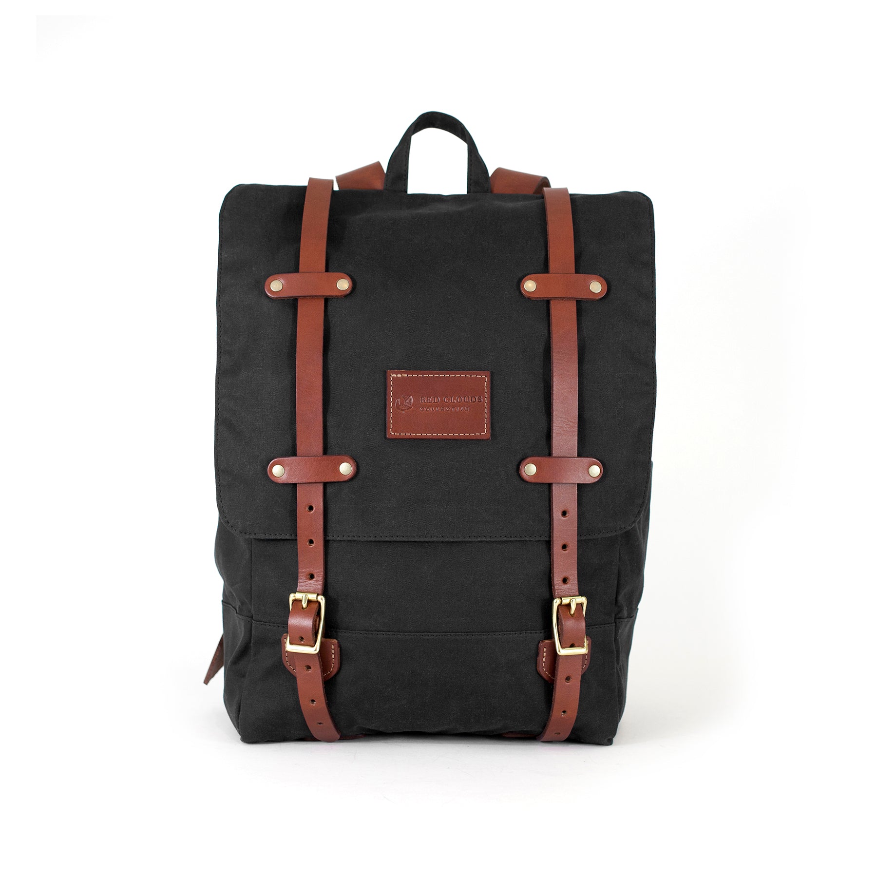 The Catamount Backpack - Black / Brown - Red Clouds Collective