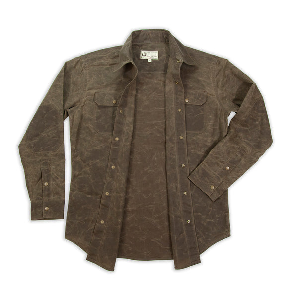 Witham Work Shirt - Havana Waxed Canvas - Red Clouds Collective - Made ...