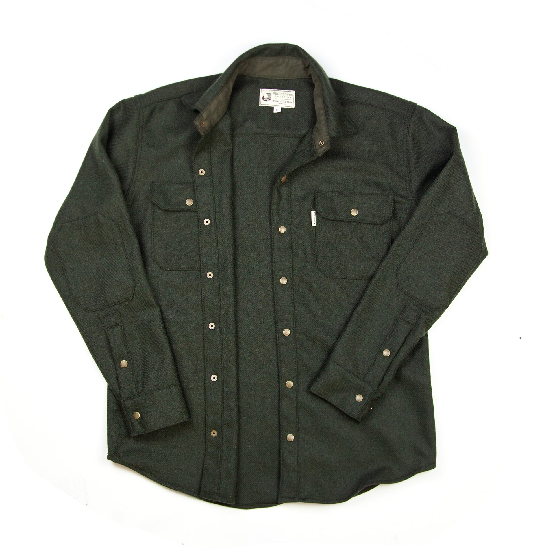 Witham Wool Shirt - Olive