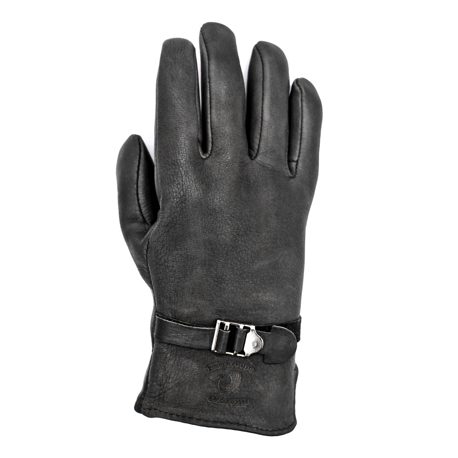 Leather 'Tag' Driver Gloves - Black - GBNY