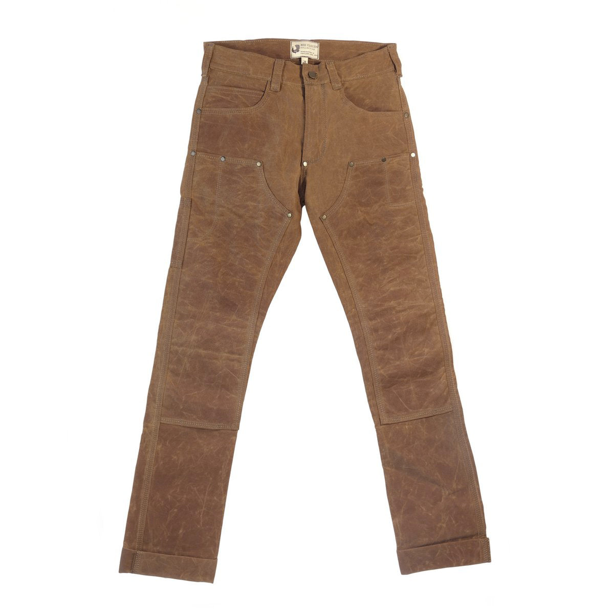 GN.01 Waxed Canvas Fitted Work Pant - Brush Brown - Red Clouds