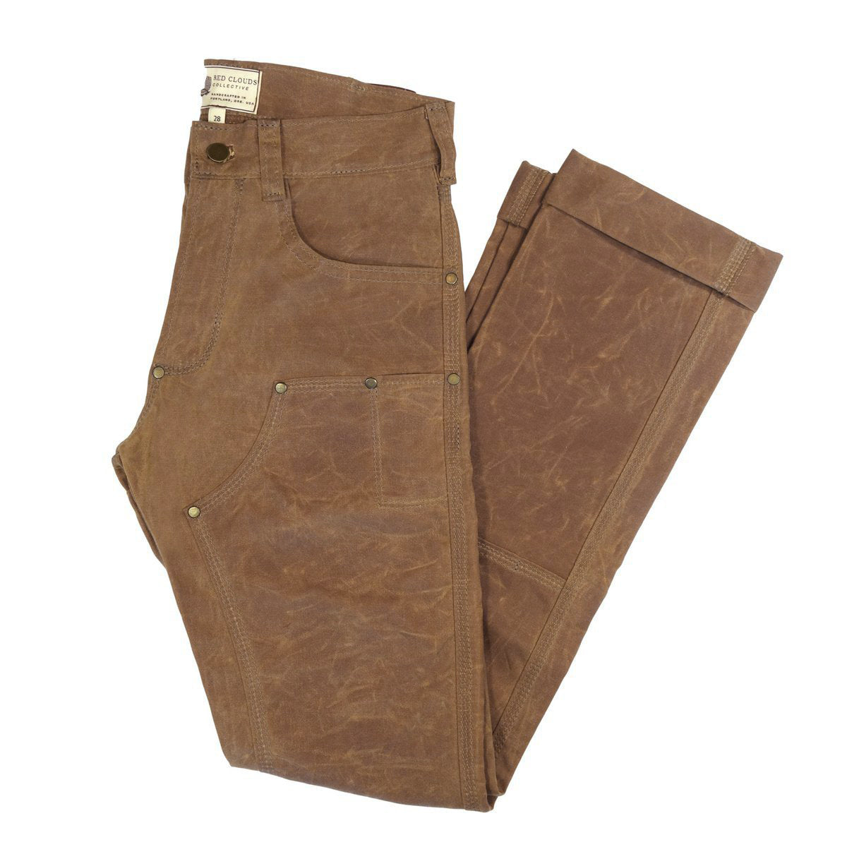 GN.01 Waxed Canvas Fitted Work Pant - Brush Brown