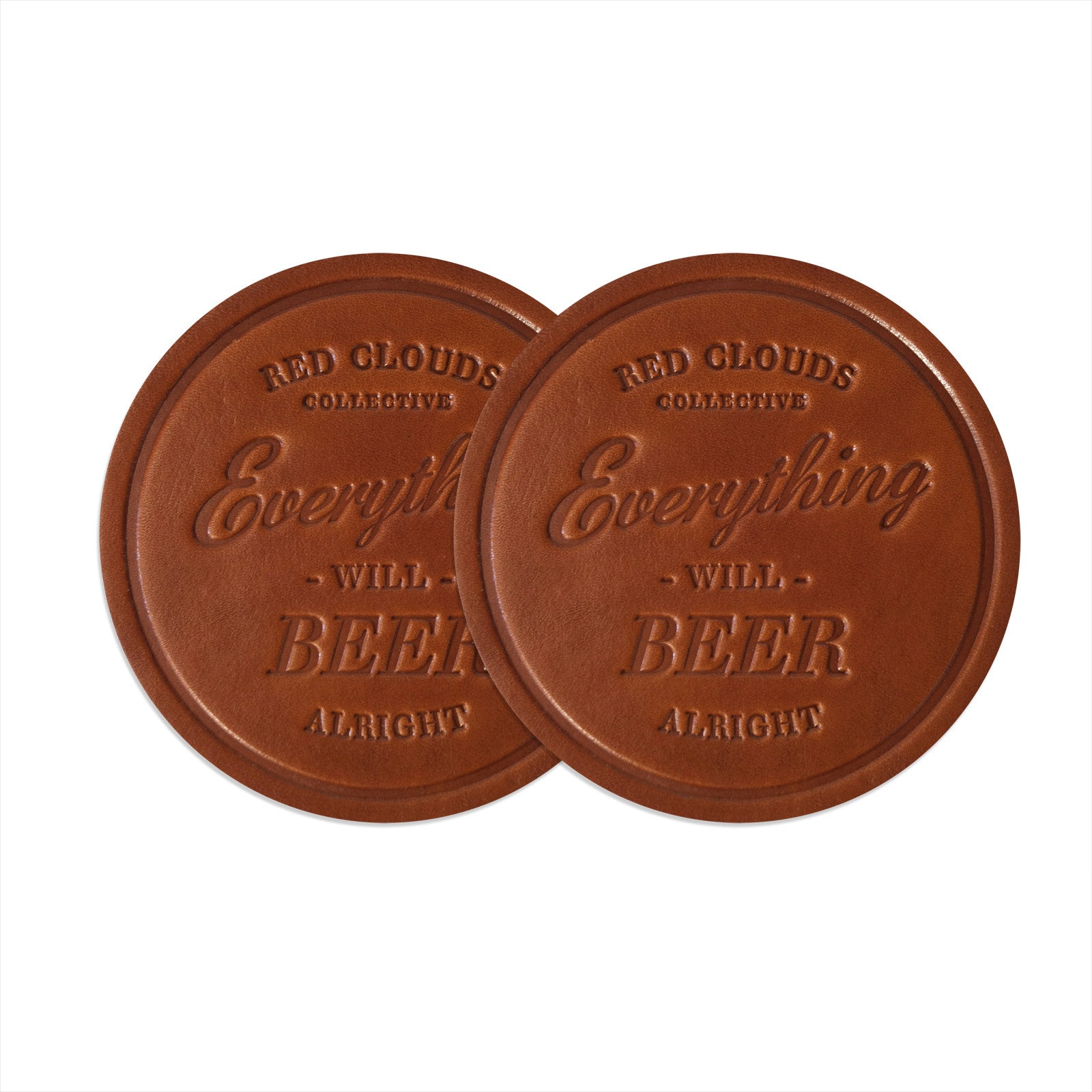 leather, leather beer coaster, leather drink coaster, handmade, handcrafted in the usa, american made, set of leather coasters