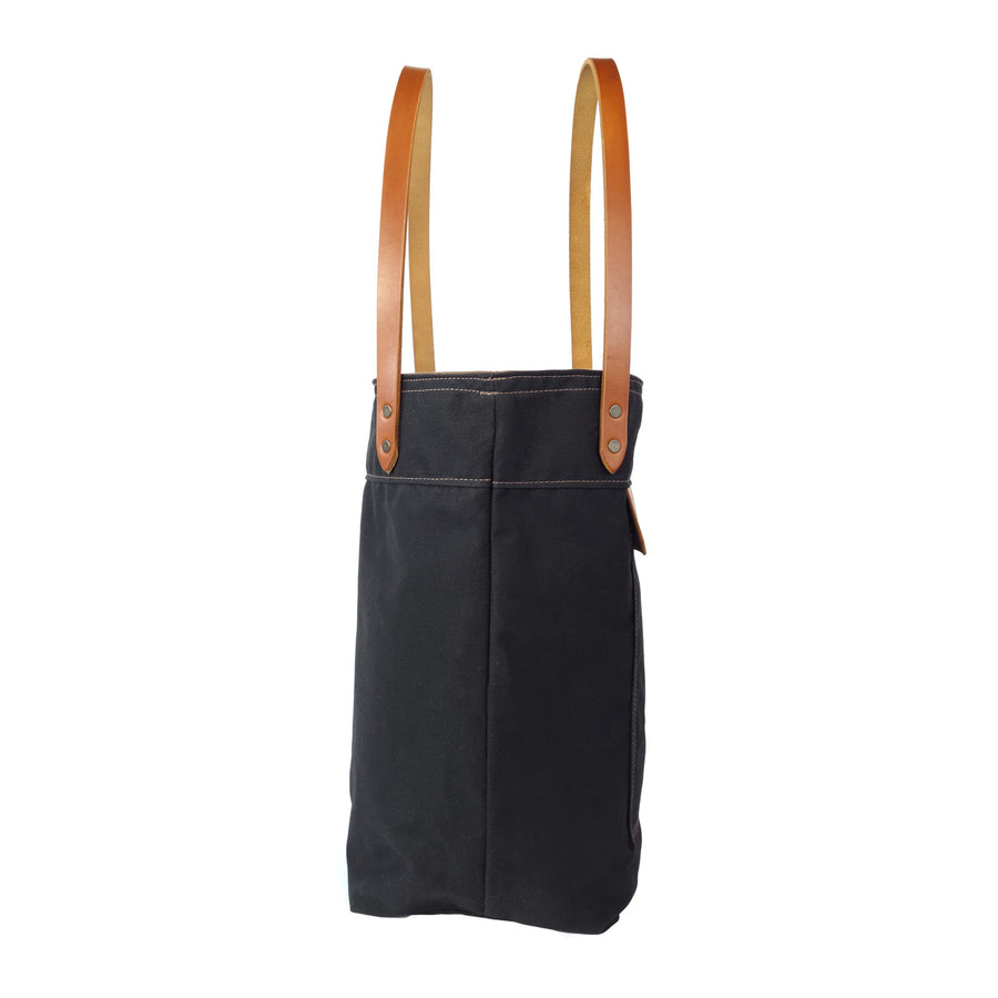 tote bag, waxed canvas tote bag, waxed cotton bag, waxed canvas bag, handmade tote bag, over the shoulder tote, red clouds tote bag