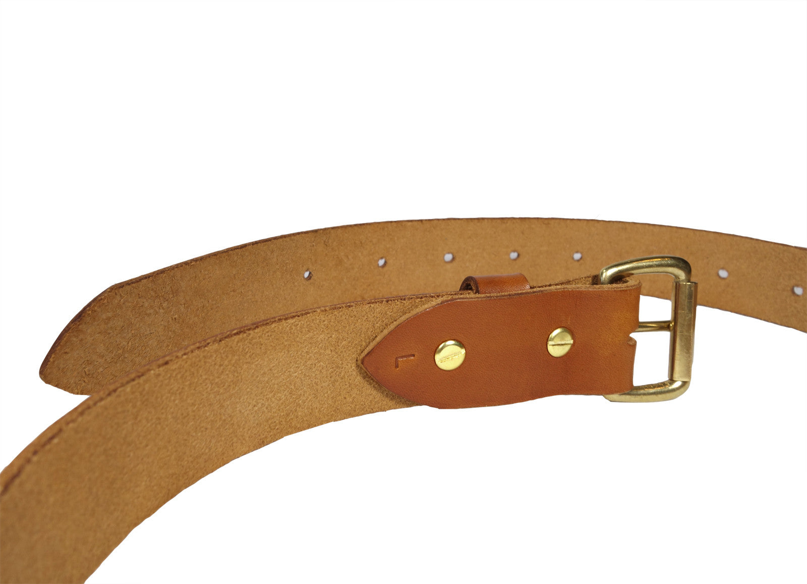 Rustico AC0250-NK07-38 Men's Leather Belt in Saddle