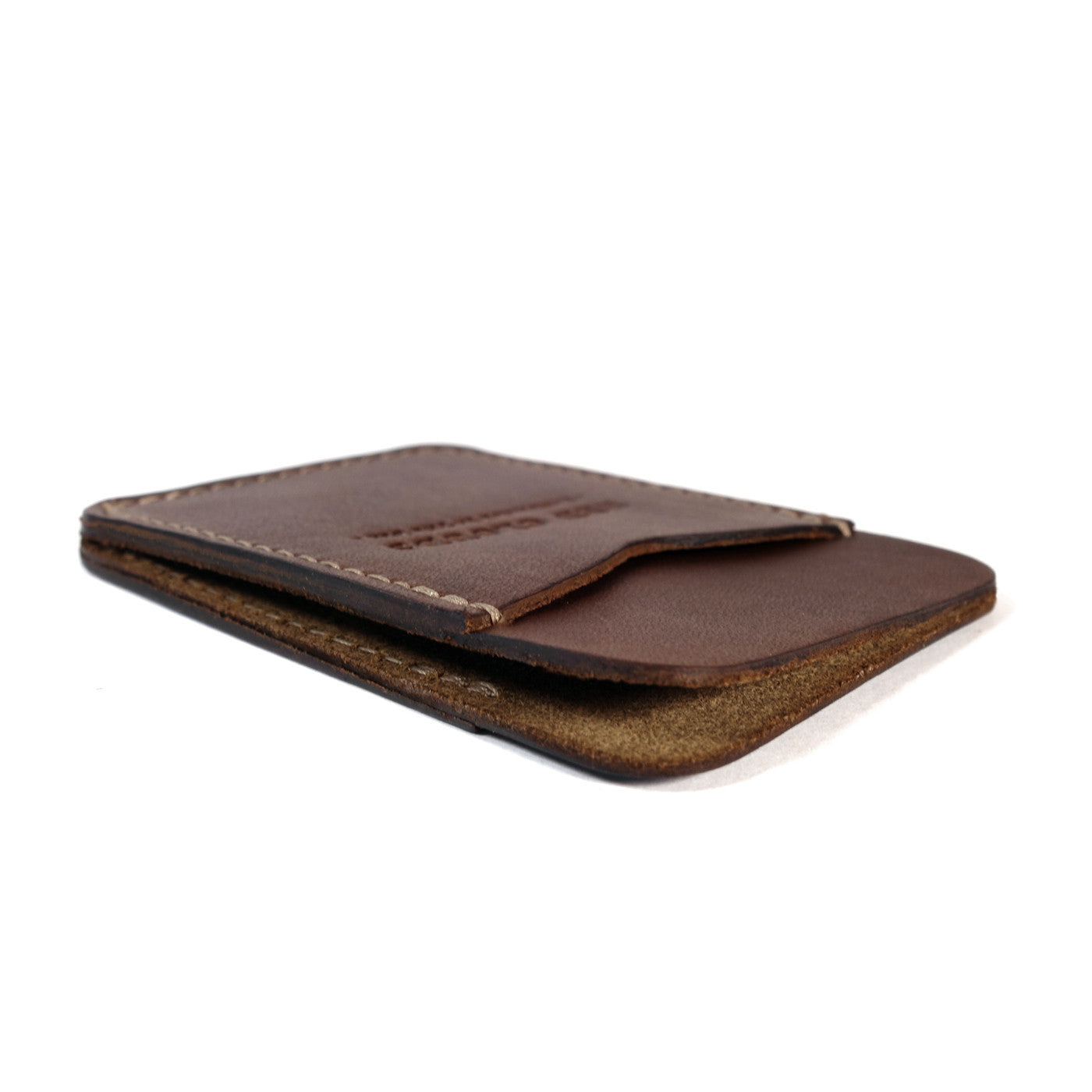 Frontside wallet. Card wallet. slim card case. leather card wallet. For those who like to keep their wallets in their front pockets. Slim enough to comfortably carry and large enough to fit your essential cards and some cash.  3/4oz Herman Oak Vegetable-Tanned Leather 2 Card-Slots, 1 center card slot