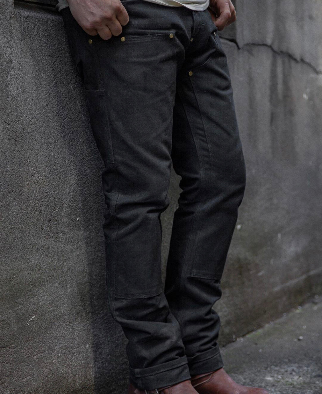 GN.01 Fitted Work Pant - 12oz Black Canvas