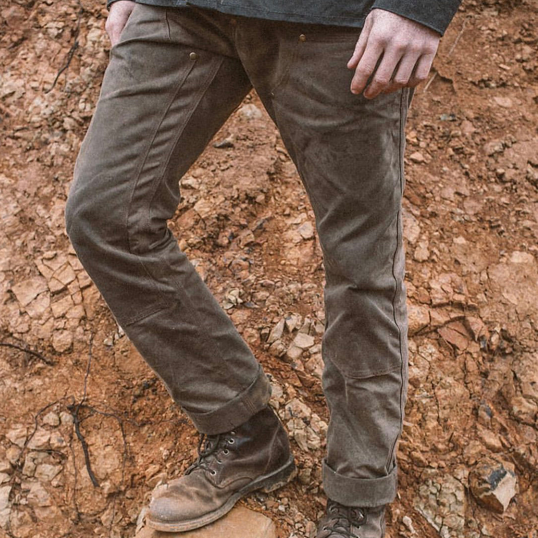 GN.01 Waxed Canvas Fitted Work Pant - Havana