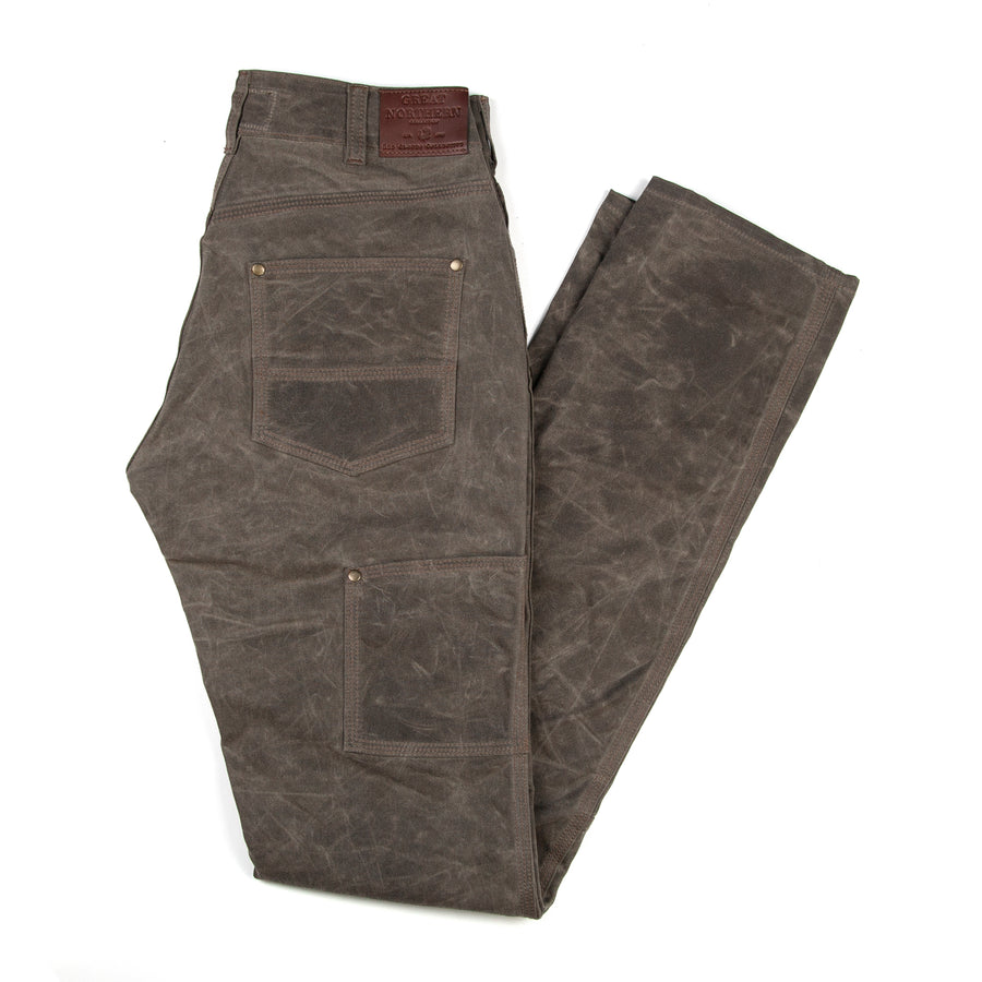 Waxed Canvas Work Pant, Fitted work pant, waxed canvas pants, pants made in usa, made in Portland Oregon, durable pants, best waxed canvas pants, slim fit work pant, red clouds pants, waxed cotton pants, pants made to last, women's work pants, waxed canvas girls pant, women's work pant, work pant for women, made in usa, oil cloth, waxed cotton