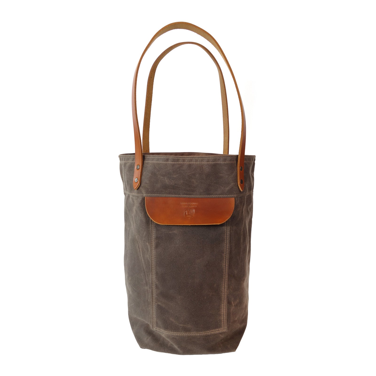 Canvas Tote Bag & Leather Shoulder Straps