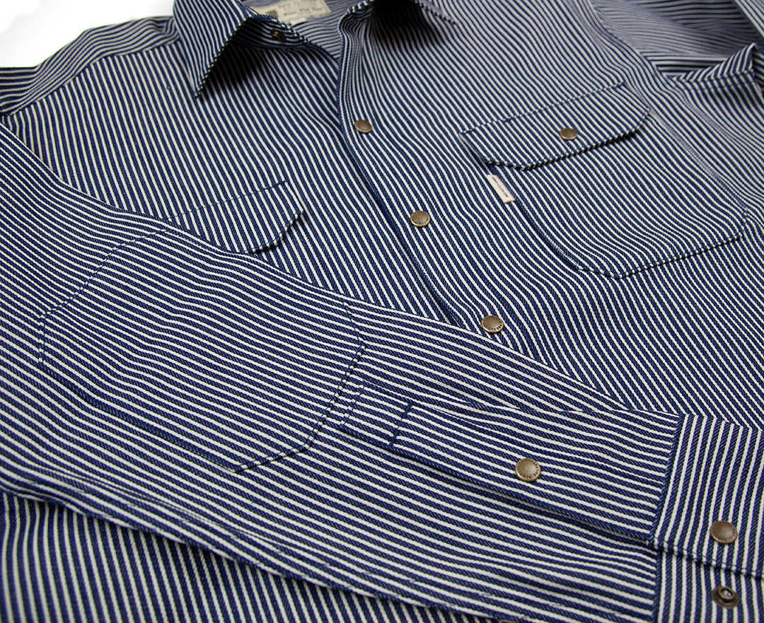 Witham Work Shirt - Hickory Stripe
