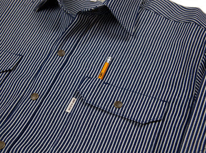 Witham Work Shirt - Hickory Stripe - Red Clouds Collective - Made