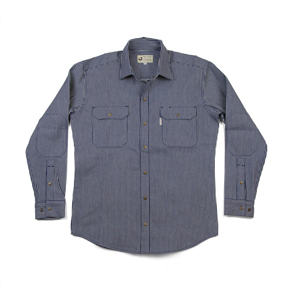 Witham Work Shirt - Hickory Stripe - Red Clouds Collective - Made