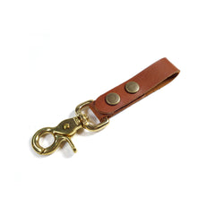 Southwestern Sun Leather Key Fob Key Chain (Color: Tan)