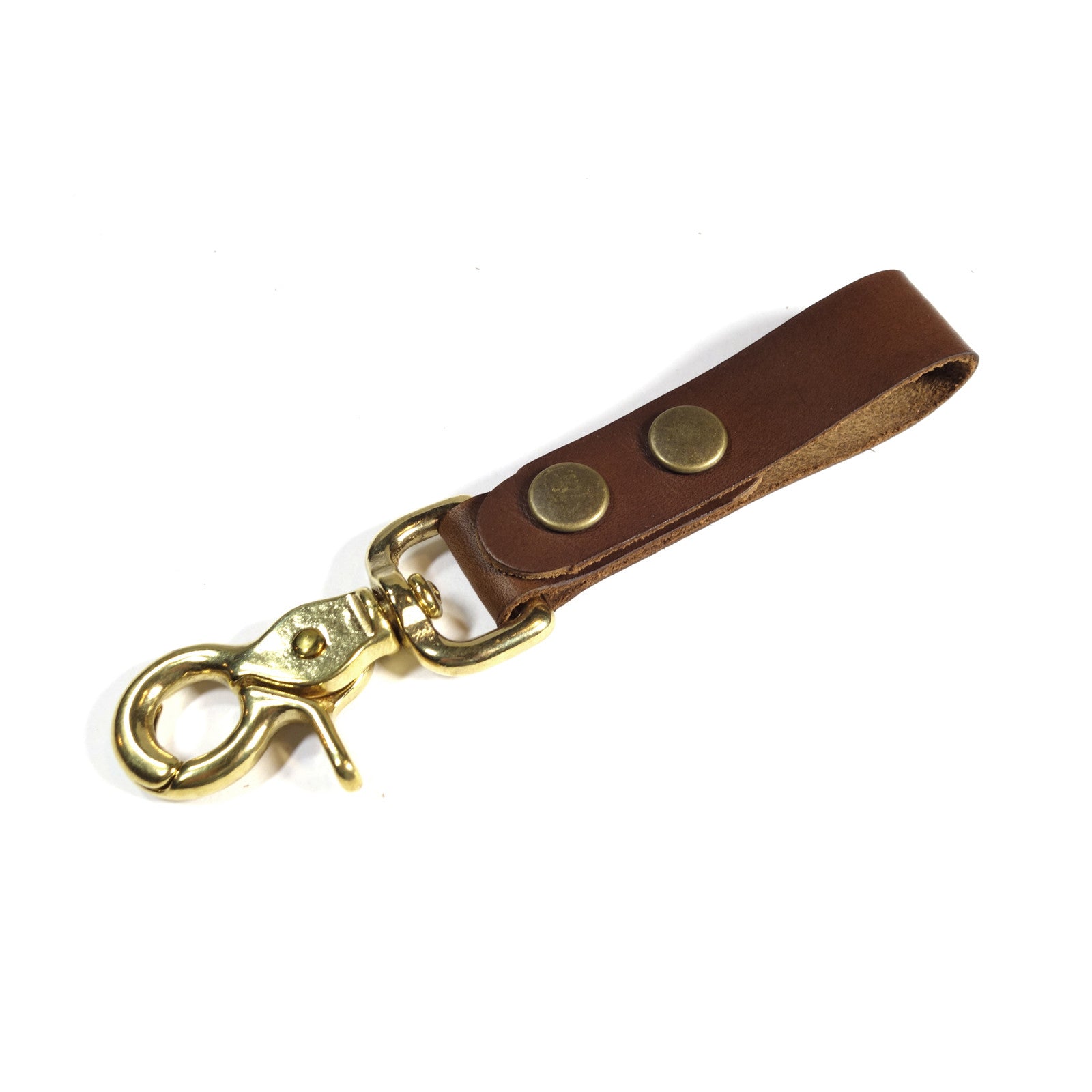 JJNUSA Genuine Leather Keychain Walnut Leather Key Holder Mens Belt Key  Chain Ring Fob