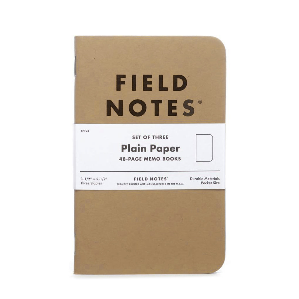 Field Notes Original Kraft 3-Pack Memo Book