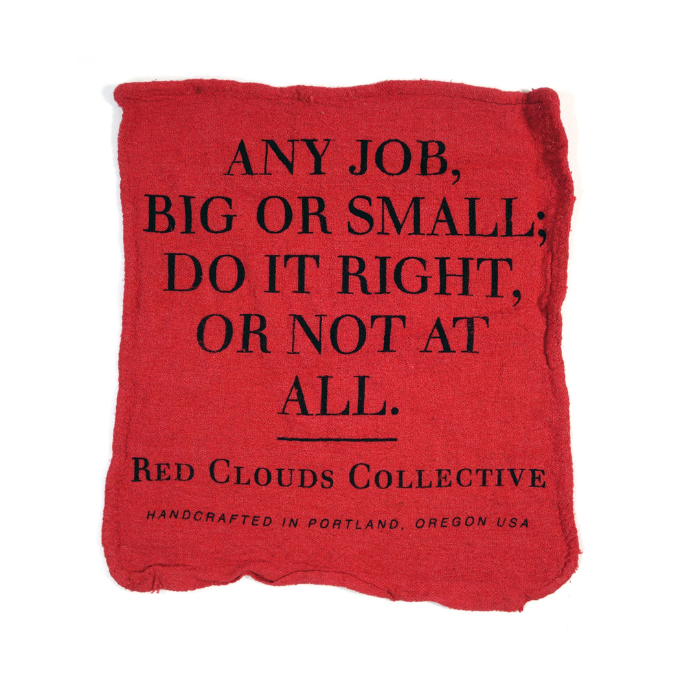 Shop Rags - Red (3 Pack) - Red Clouds Collective - Made in the USA
