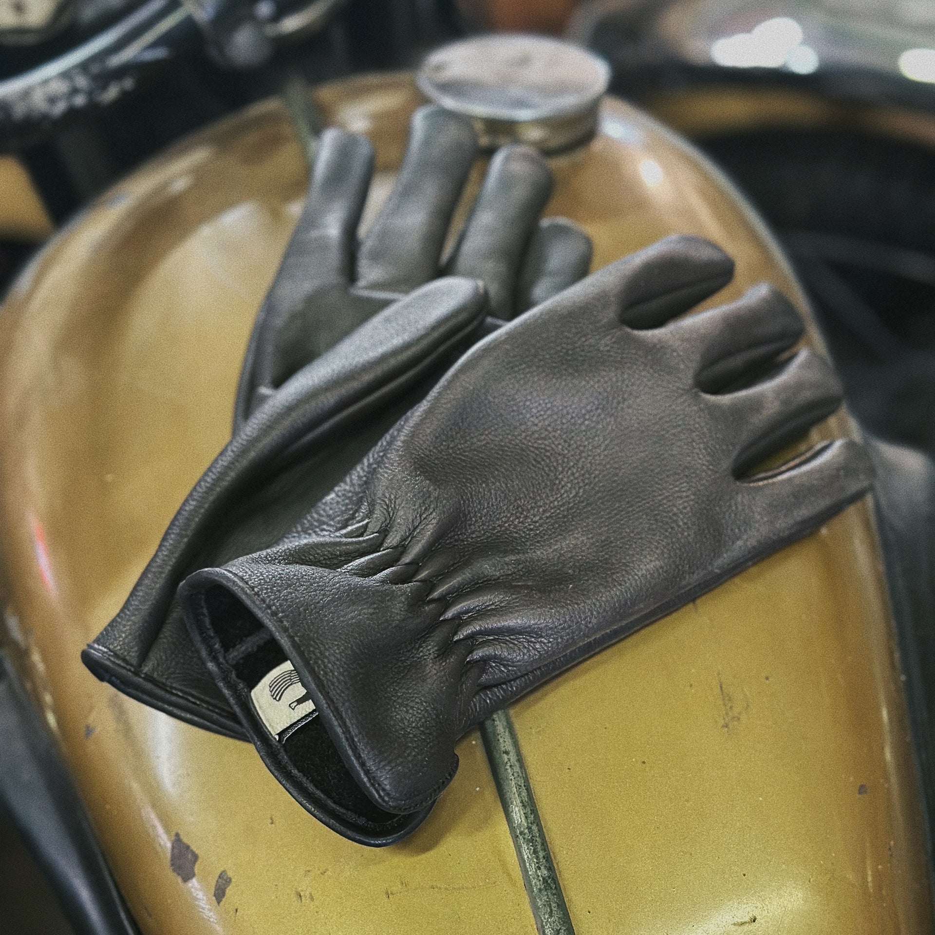 The Daily Rider - Black Leather Glove - Red Clouds Collective - Made in the  USA