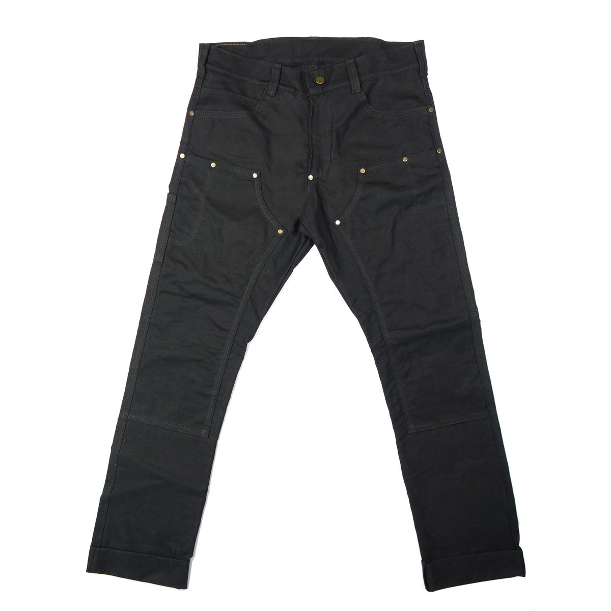 GN.01 Waxed Canvas Fitted Work Pant - Black - Red Clouds Collective ...