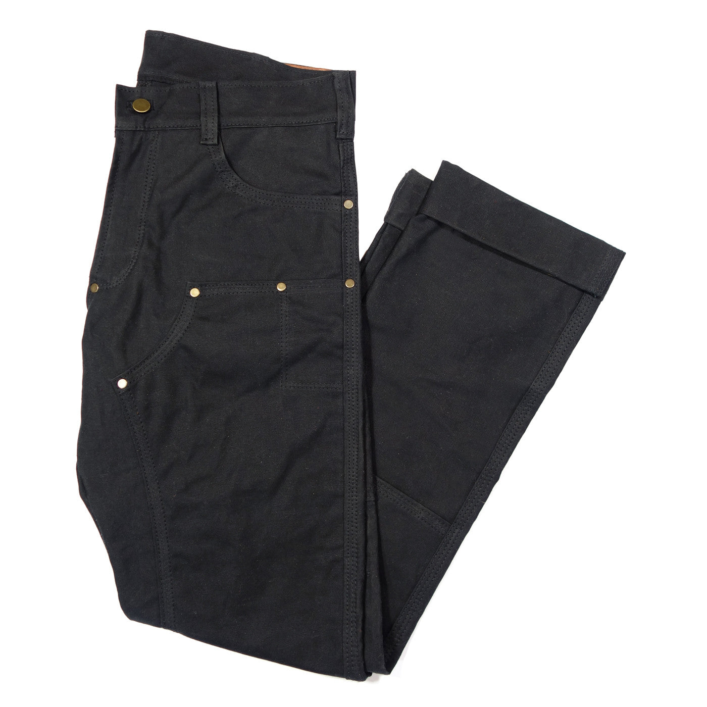 GN.01 Waxed Canvas Fitted Work Pant - Black - Red Clouds Collective - Made  in the USA